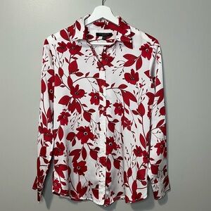 Banana Republic Dillon Shirt Long Sleeve Button Down Floral Print